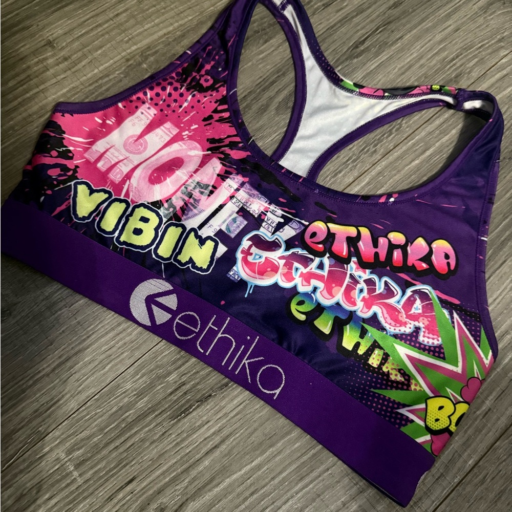 Ethika Women's Vibrant Graphic Sports Bra